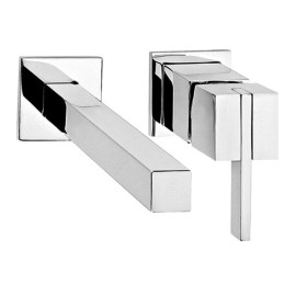 Llave de lavabo a pared Kúbica